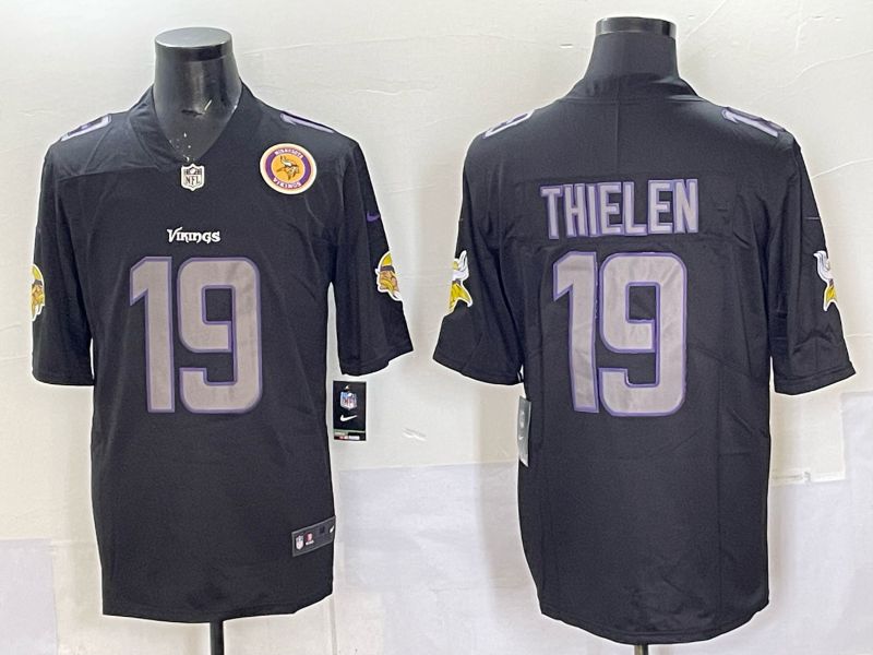 Men 2025 Minnesota Twins #19 Thielen black Nike Limited NFL Jersey style 032